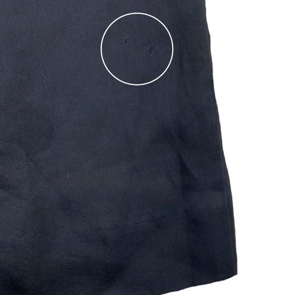 Theory Jumpsuit Womens 6 Navy Silk Sleeveless Tie Front Straight Leg Relaxed Fit - Picture 6 of 14